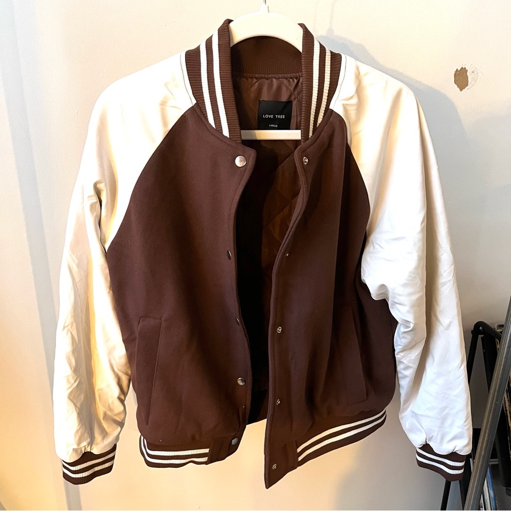 Brown Varsity Jacket